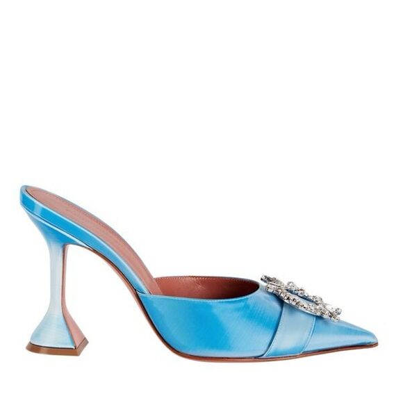 AMINA MUADDI
Begum Leather Mule Pumps Blue Like New worn once in a carpet. - Picture 4 of 12